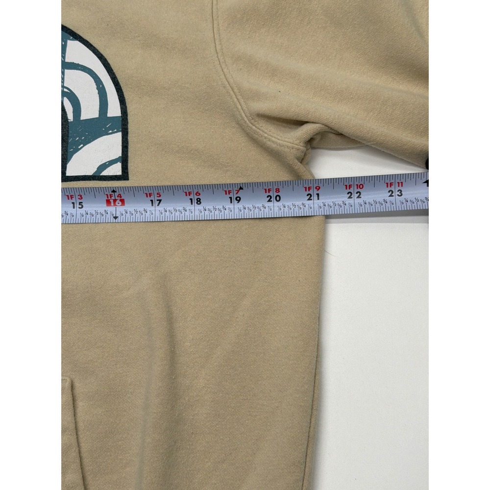 The North Face‎ Mens Graphic Logo Pullover Hoodie Tan Beige Small NF0A3X6C - Picture 5 of 10